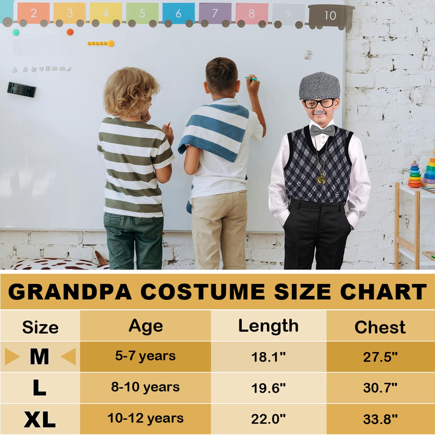 Little Boy Old Man Costume Set - Image 2