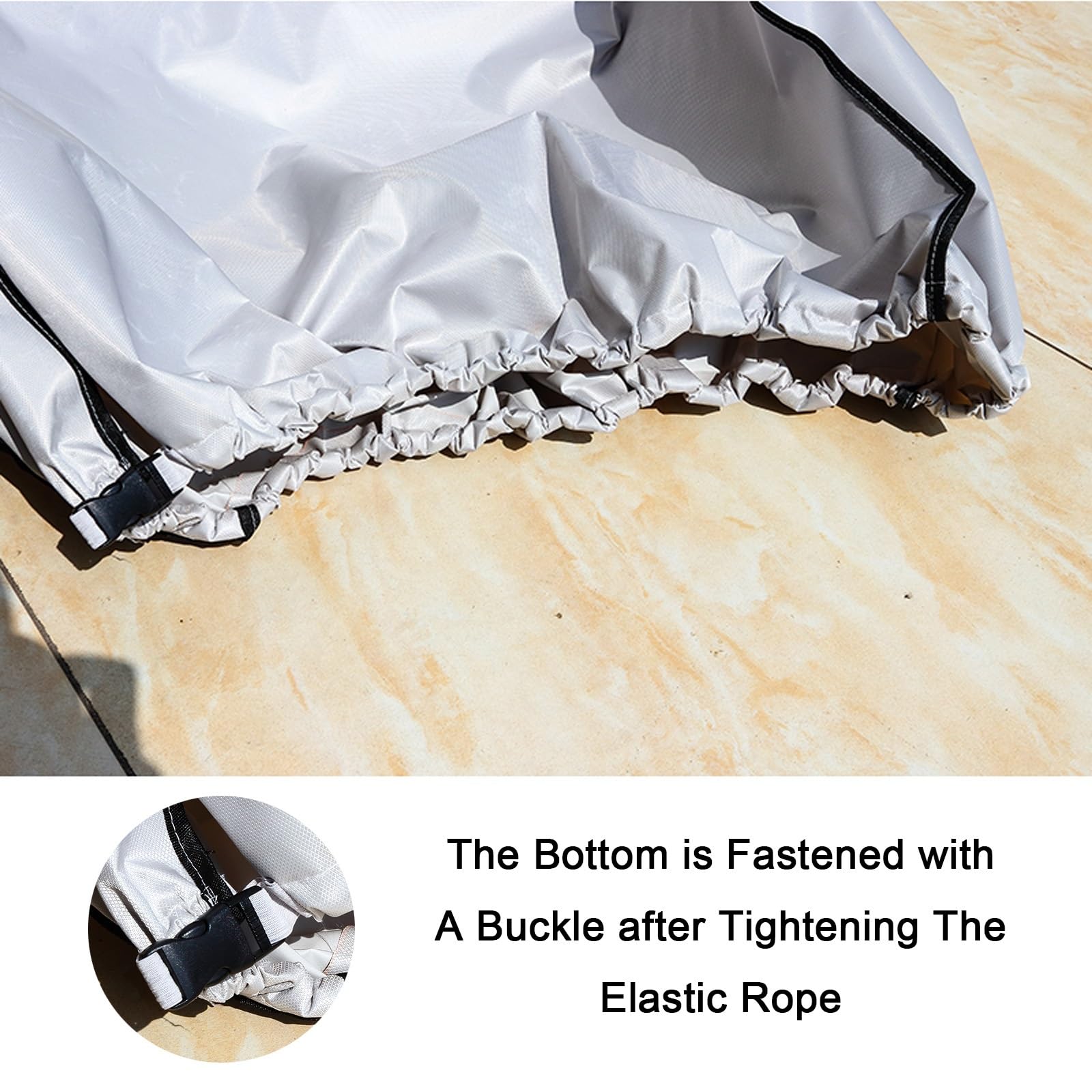 Copri Condizionatore da Esterno Grande, Coprimotore Condizionatore, Tessuto Oxford, Protezione su 5 Lati, Antisole, Impermeabile(Gray,98x38x138cm)