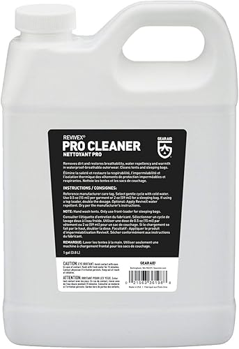 GEAR AID Revivex Pro Cleaner - Reparación de ropa exterior de fórmula suave, 1 galón
