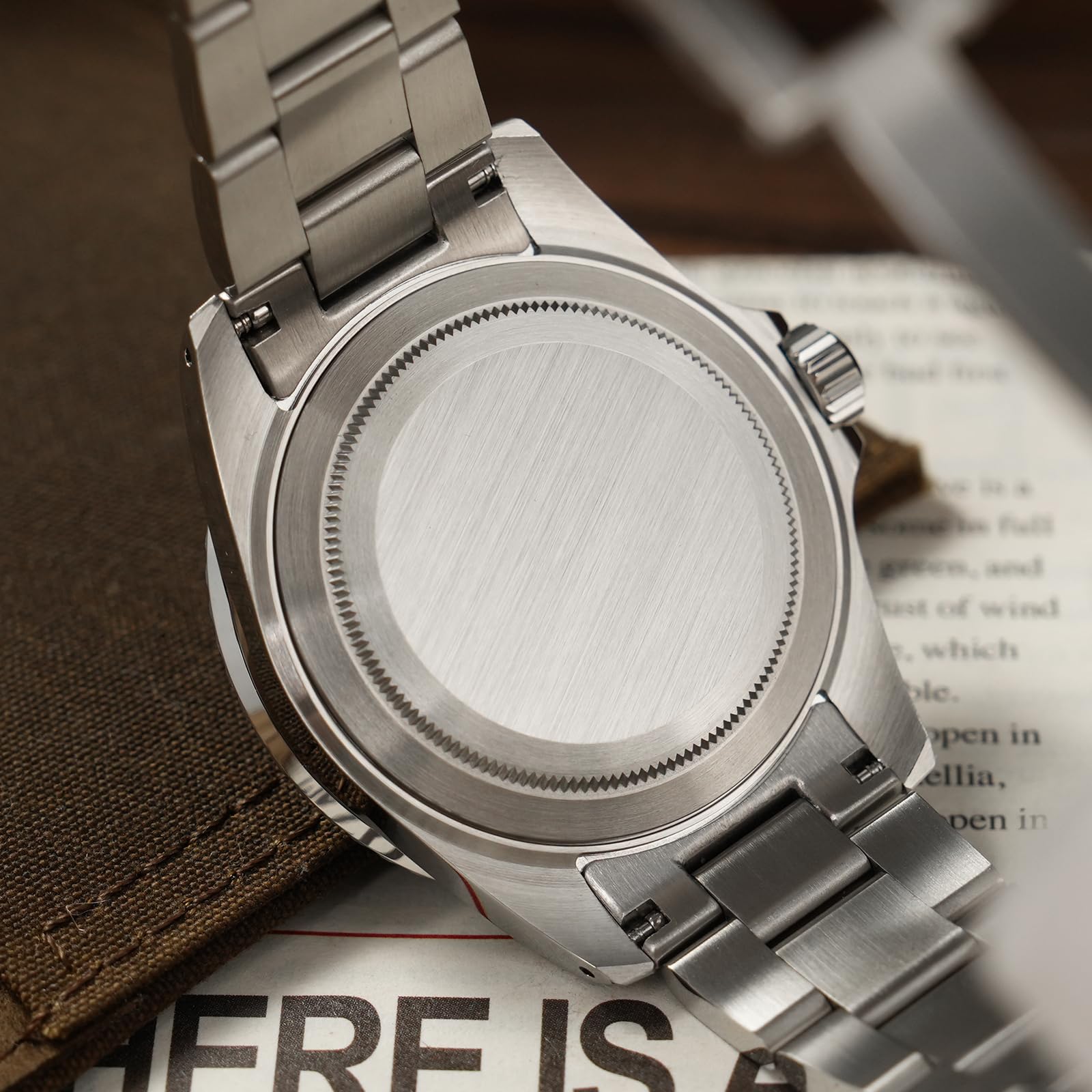 watchdives WD5513P Vintage Sub Taucheruhr für Herren, PT5000 PT5004 Automatik Mechanische Luxus Taucheruhren, 40,7 mm Gewölbtes Saphirglas Armbanduhr, 20 Bar wasserdichte Taucheruhr