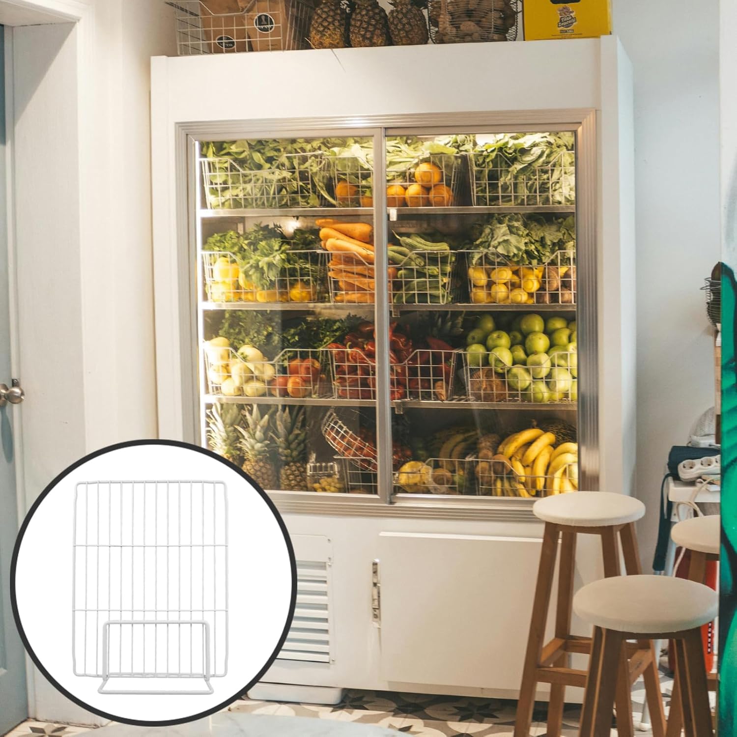 Refrigerator Separator for Organized Storage Freezer Partition Easy Installation Fridge Divider for Efficient Food Item Classification Height