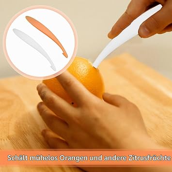 2 Pcs Orange Peeler and Orange Peeler Compact Kitchen Tool