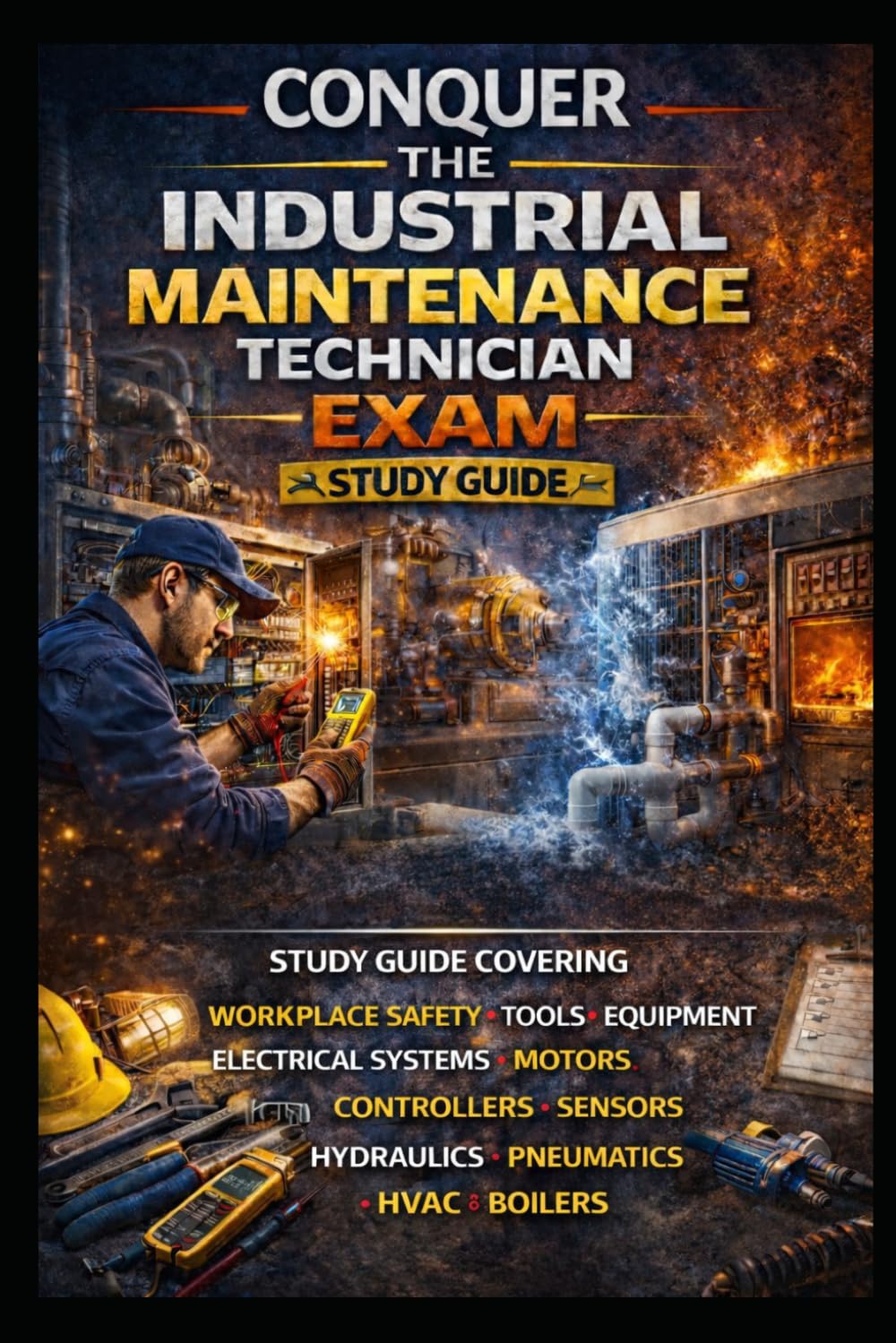 Conquer the Industrial Maintenance Technician Exam: Study Guide Covering Workplace Safety, Tools, Equipment, Electrical Systems, Motors, Controllers, ... HVAC, and Boilers (Skilled Trades Exams)