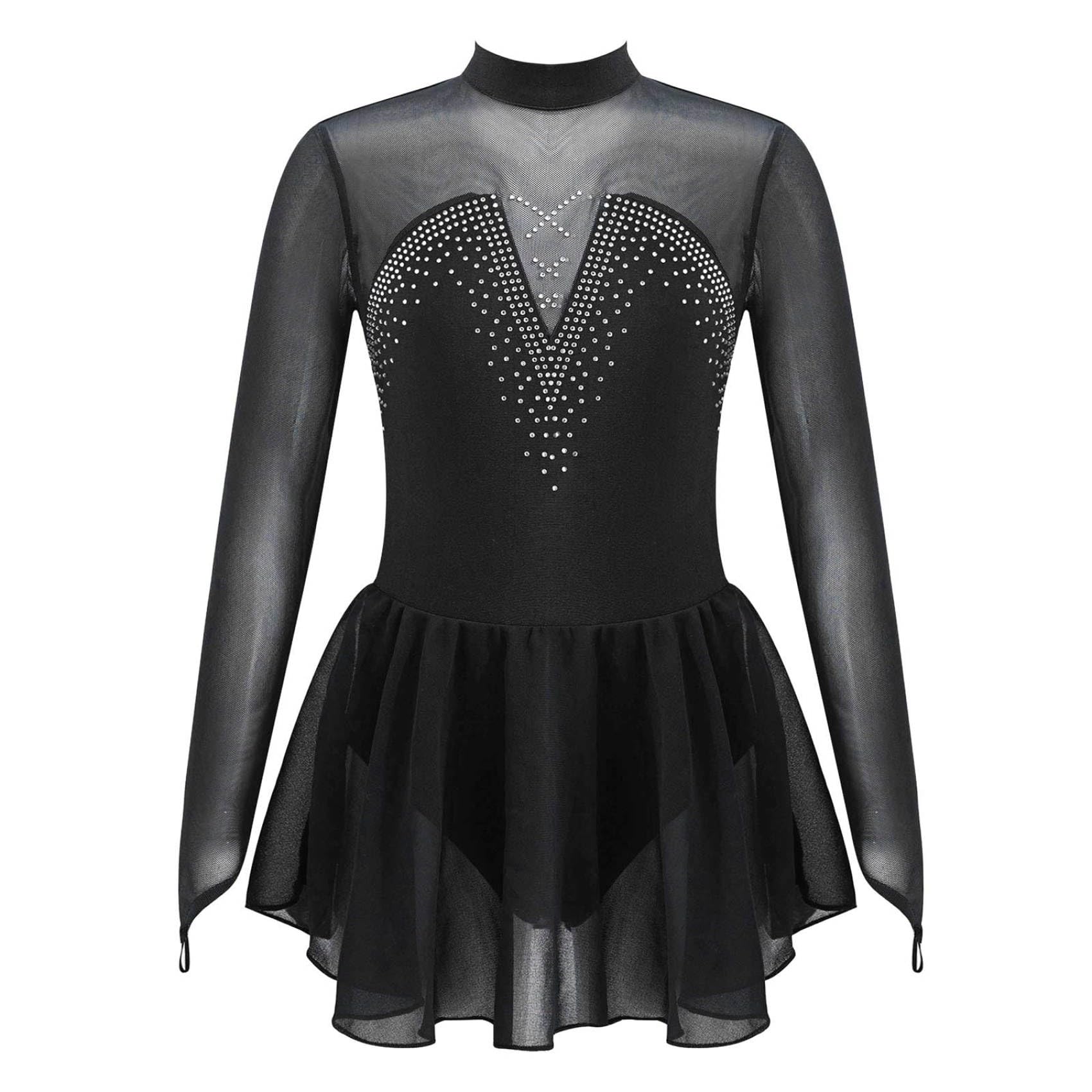 Patinage Artistique Robe Enfant Fille Robes De Ballet Pailletée Robe De Roller Robes De Danse sur Glace Tenue De Danse De Compétition