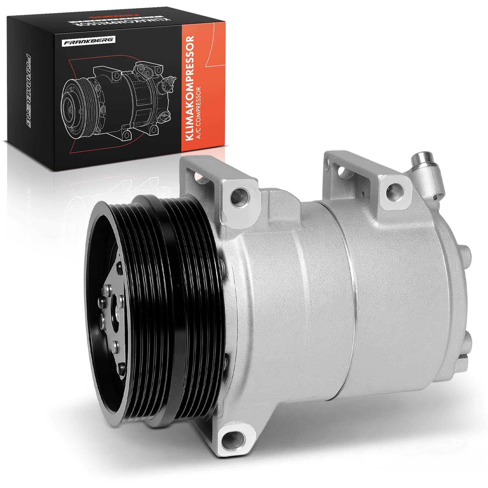 Frankberg Air Conditioning Systems Air Conditioning Compressor with Clutch Compatible with Focus II DA DP HCP Ku.g.a I V50 545 C30 533 S40 II 544 Replace# 36001118incl. pre-mixed oil