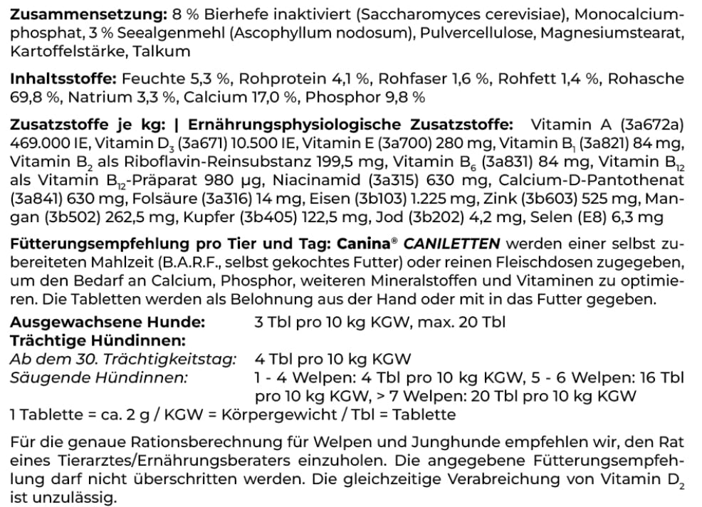 Canina Caniletten, 300 g