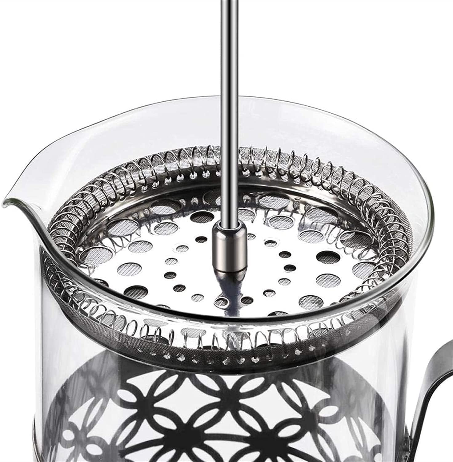 Duży ekspres do kawy French Press, ekspres do herbaty, filtr ze stali nierdzewnej, 1 litr, miedź