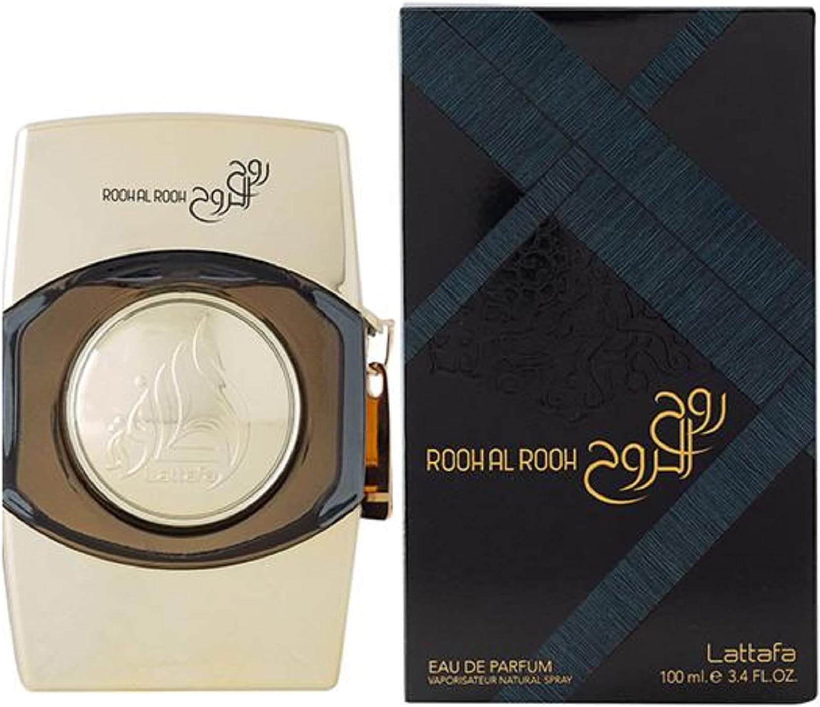 Lattafa Rooh Al Rooh Gold Long Lasting Imported Eau De Perfume 100 ml for Men and Women, Package - Pack of 1