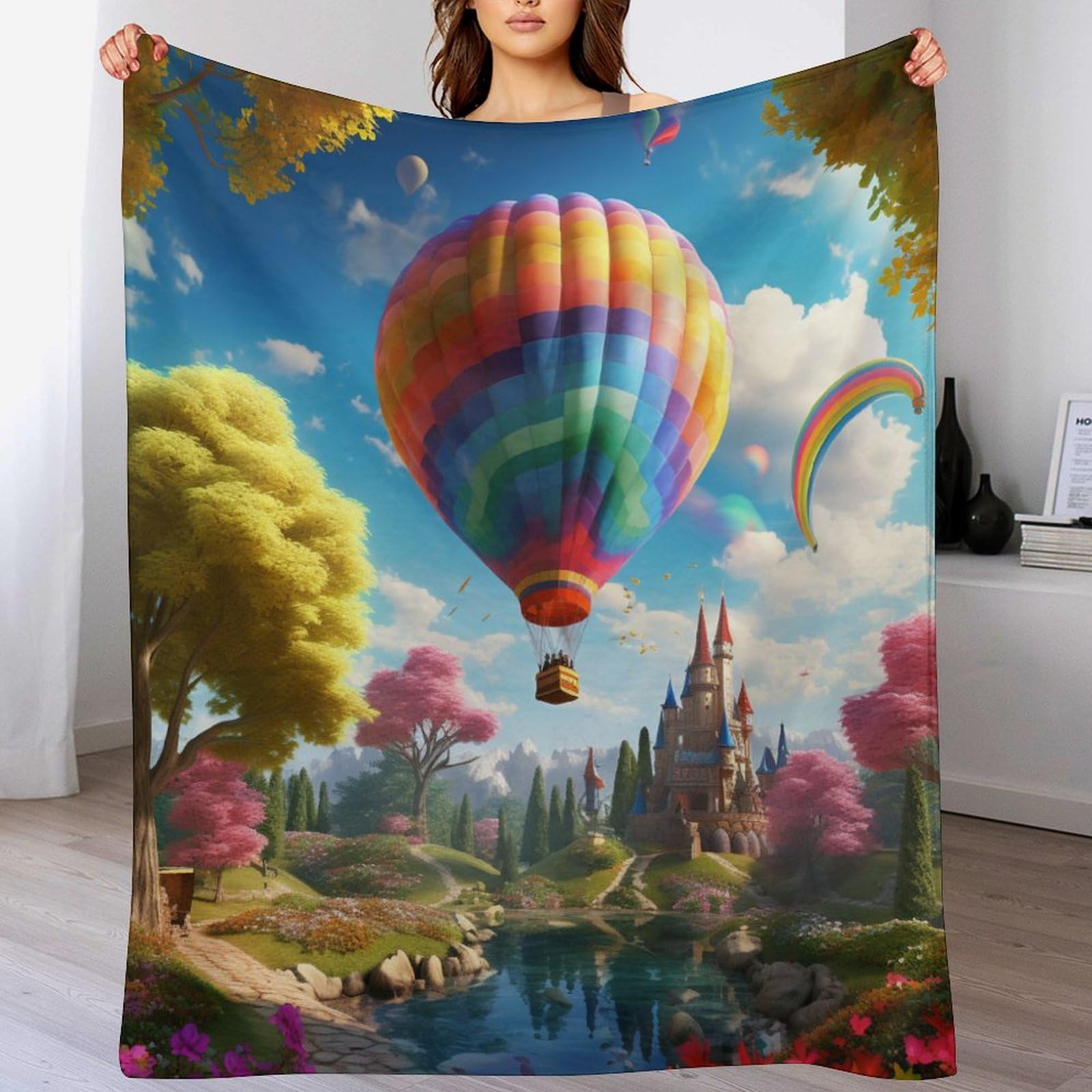 Couverture de canapé montgolfière pour vos soirées cocooning au salon
