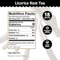 Vista 13 de Buddha Teas Té orgánico de raíz de cohosh negro – OU Kosher, USDA Organic, CCOF Organic, 18 bolsas de té sin blanqueador Licorice Root Tea