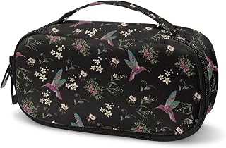 Tomeusey Insulin Cooler Travel Case Diabetes Storage Bag for Glucose Meter Insulin Pen & Diabetic Supplies,Hummingbird Floral Insulated Cool Organizer for Diabetic Medication