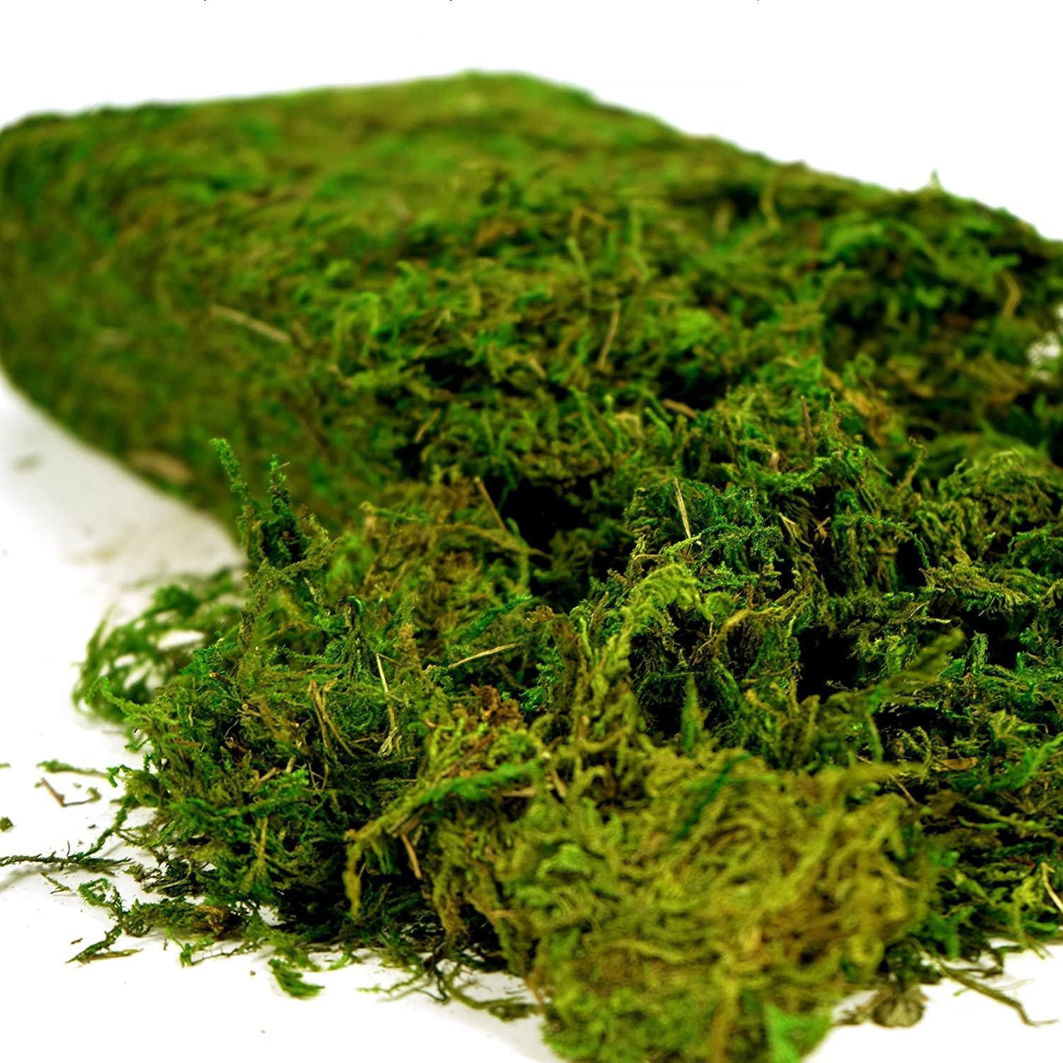 artificial moss, 16oz fake moss for crafts, decorative centerpieces, fairy garden, wedding party decor, faux potted plants, 455gr (fresh green)