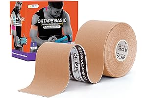 OK TAPE Kinesiology Tape - 2in x 16.4ft Uncut Original Beige Cotton Roll