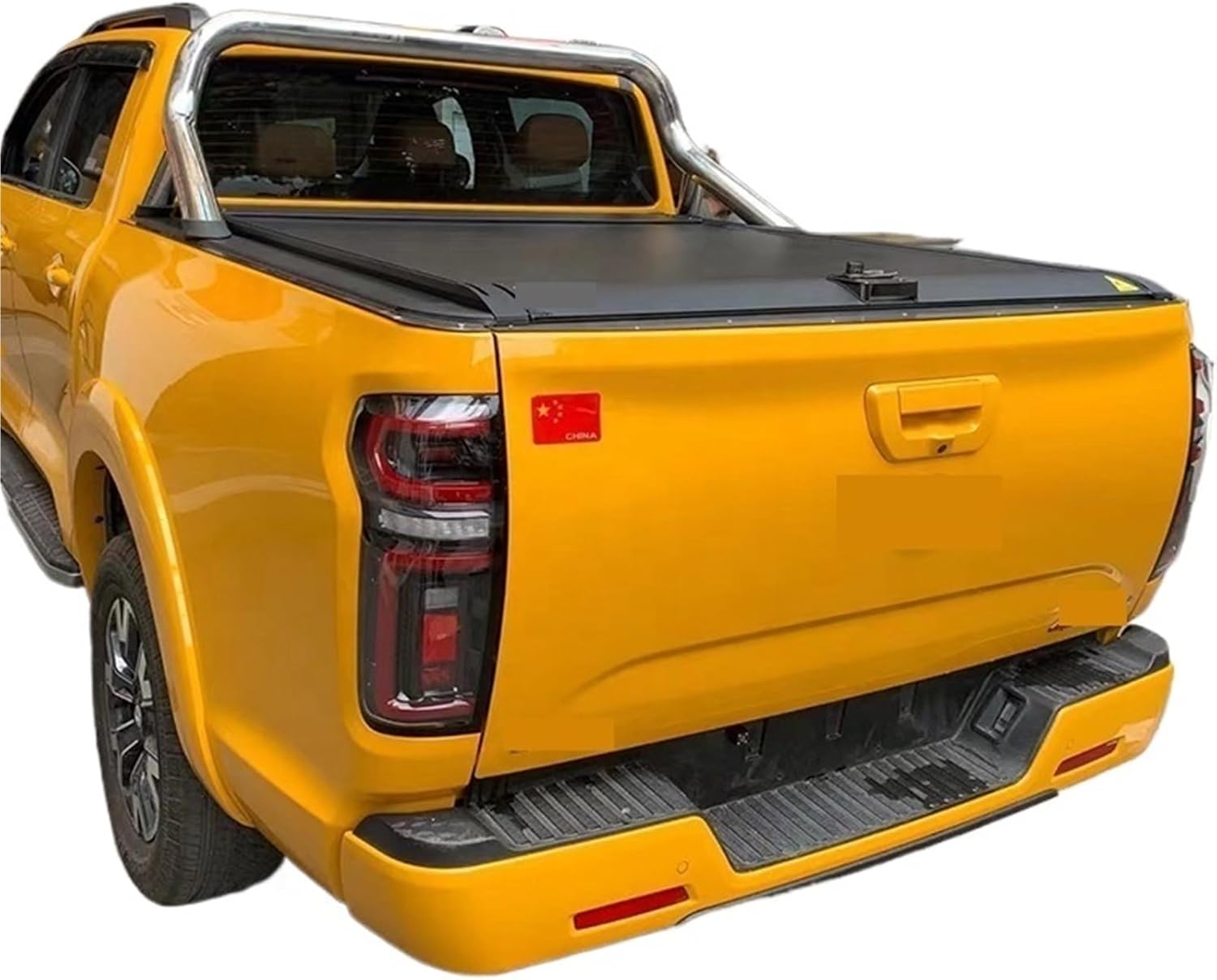 Compatible with GWM Poer/Pao/P Series Pickup Accessories Cover Truck Bed Password Roller Lid Tonneau Cover for Carton Box Matte Black