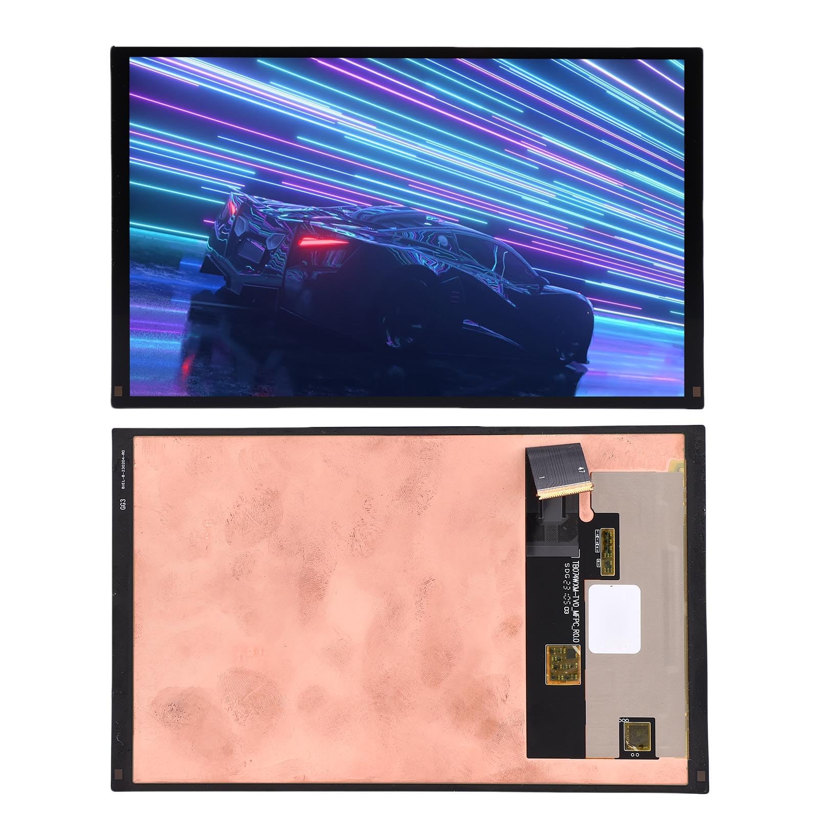 Eacam Reemplazo de Pantalla Steam Deck, Conjunto de Digitalizador Táctil 7,4 Pulgadas, Antihuellas para un Rendimiento Juego Fluido