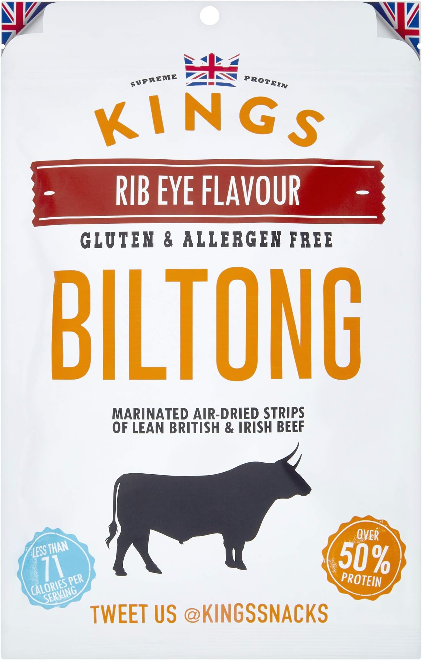 Kings Rib Eye Flavour Beef Biltong Bulk Pack (2 x 300g)