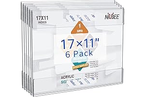 NIUBEE Acrylic Sign Holder 11x17