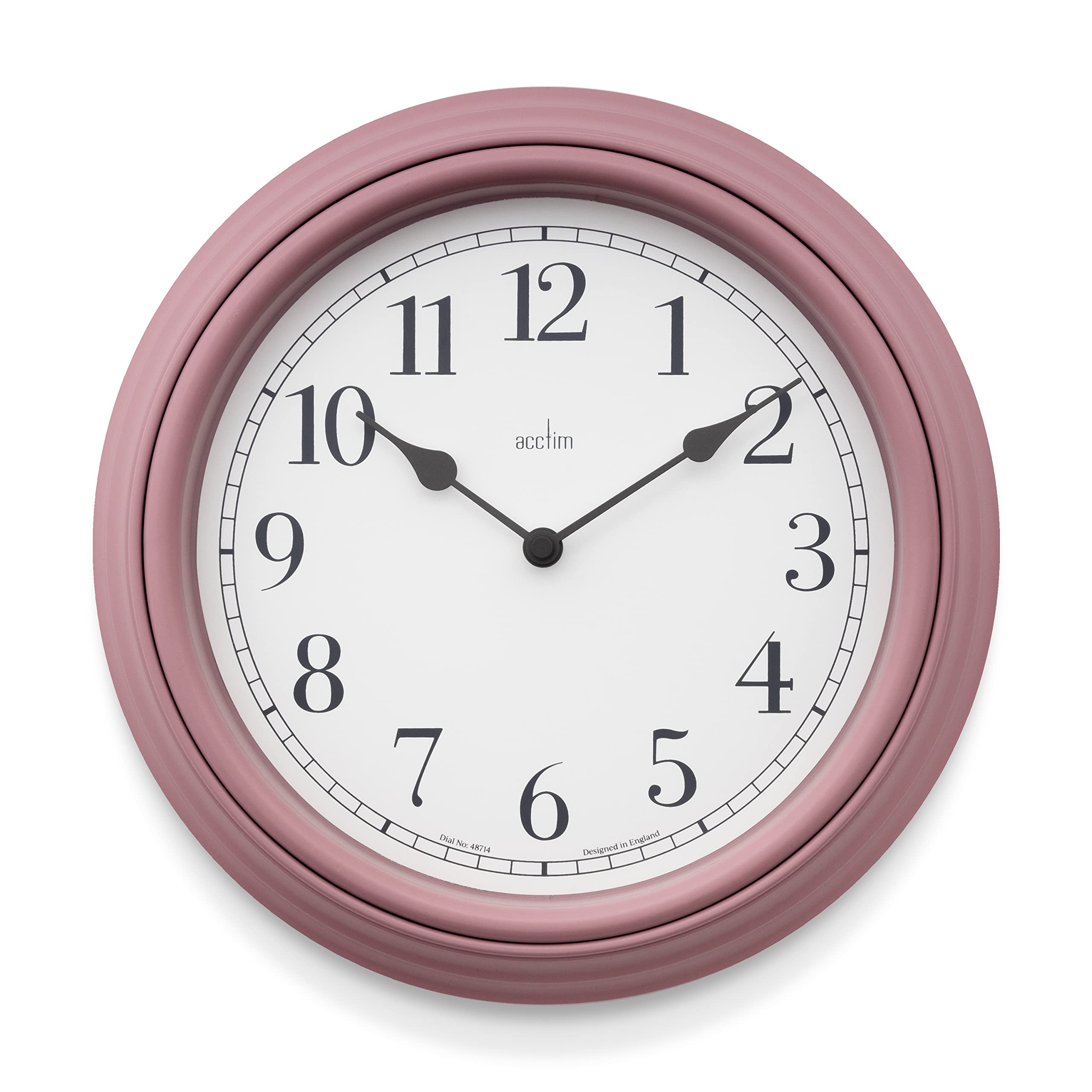 Acctim Dusty Rose Devonshire Traditional 28Cm Wall Clock (Dusty Rose)