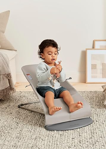 Miniatura 174 de BabyBjörn Bouncer Bliss Silla de rebote para bebé, Algodón, Azul Midnight