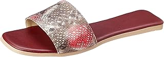 OX womens OX-W-26-Burgandy/Burgandy Slipper