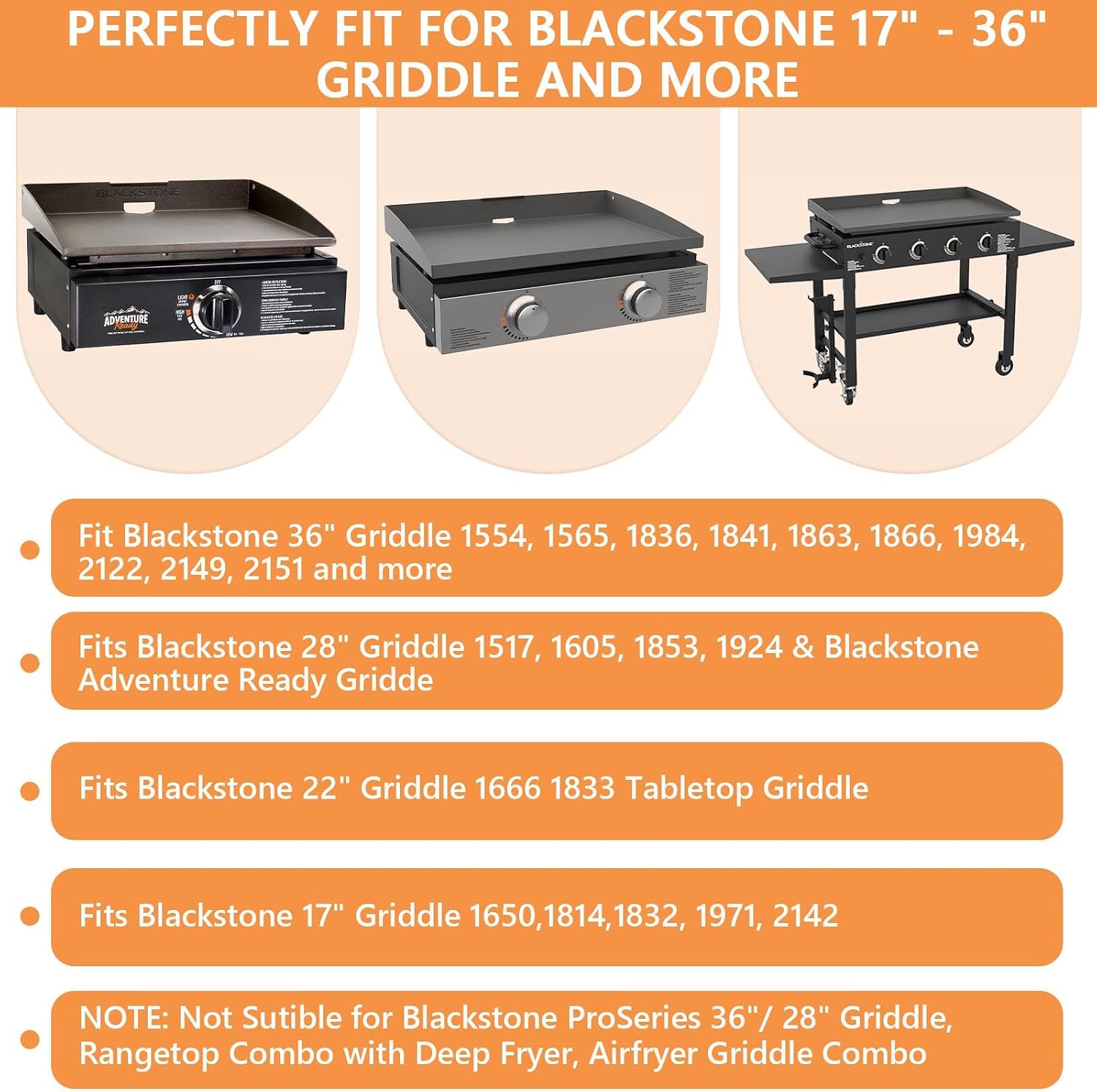 Adjustable Griddle Warming Rack for Blackstone Grill Warmer 17 22 28 36" Griddle Accessories, Stainless Steel Universal Heating/Cooling Rack for Weber Charbroil Nexgrill Pit Boss&Most Flattop Griddles image 2