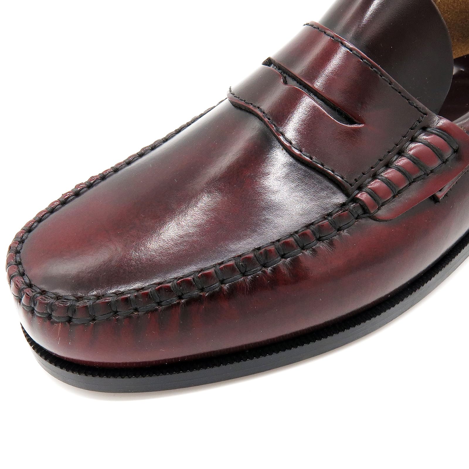 Herren Slipper Business Schuhe Ledersohle Rahmengenäht Premium Penny Loafer