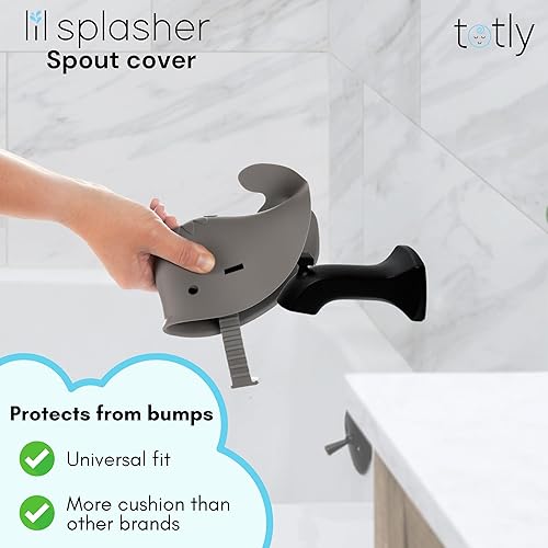 Miniatura 5 de Juego de 5 piezas de artículos esenciales de baño para bebé, kit completo para el baño con taza de enjuague, cubierta de boquilla, rodillera,