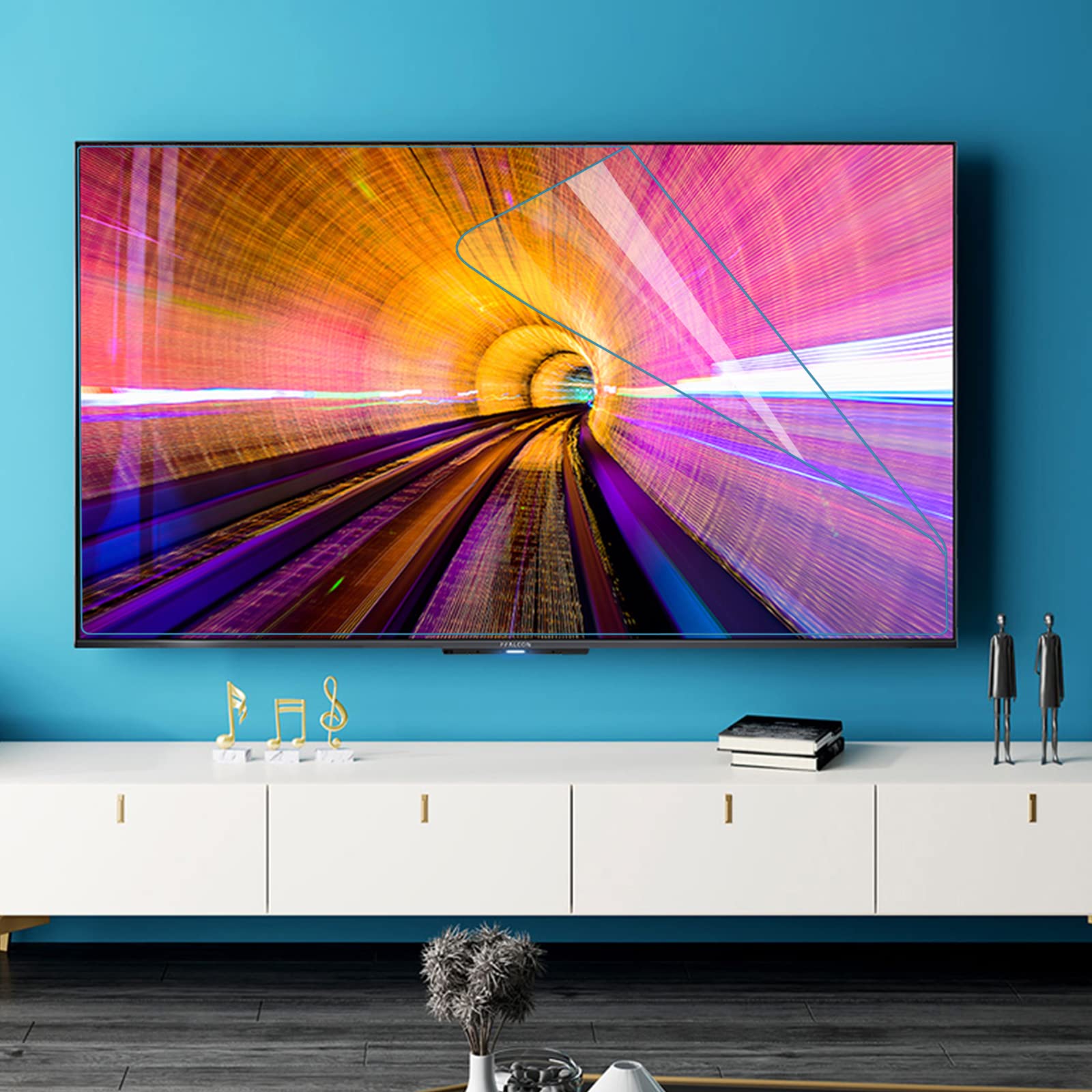40/42 Pulgadas Protector de Pantalla de TV Película Antirreflejo TV Protector De Pantalla Alivia La Fatiga Ocular, Adapta a LCD, HDTV, monitores y Pantallas,Matte-46in(1017X570) mm