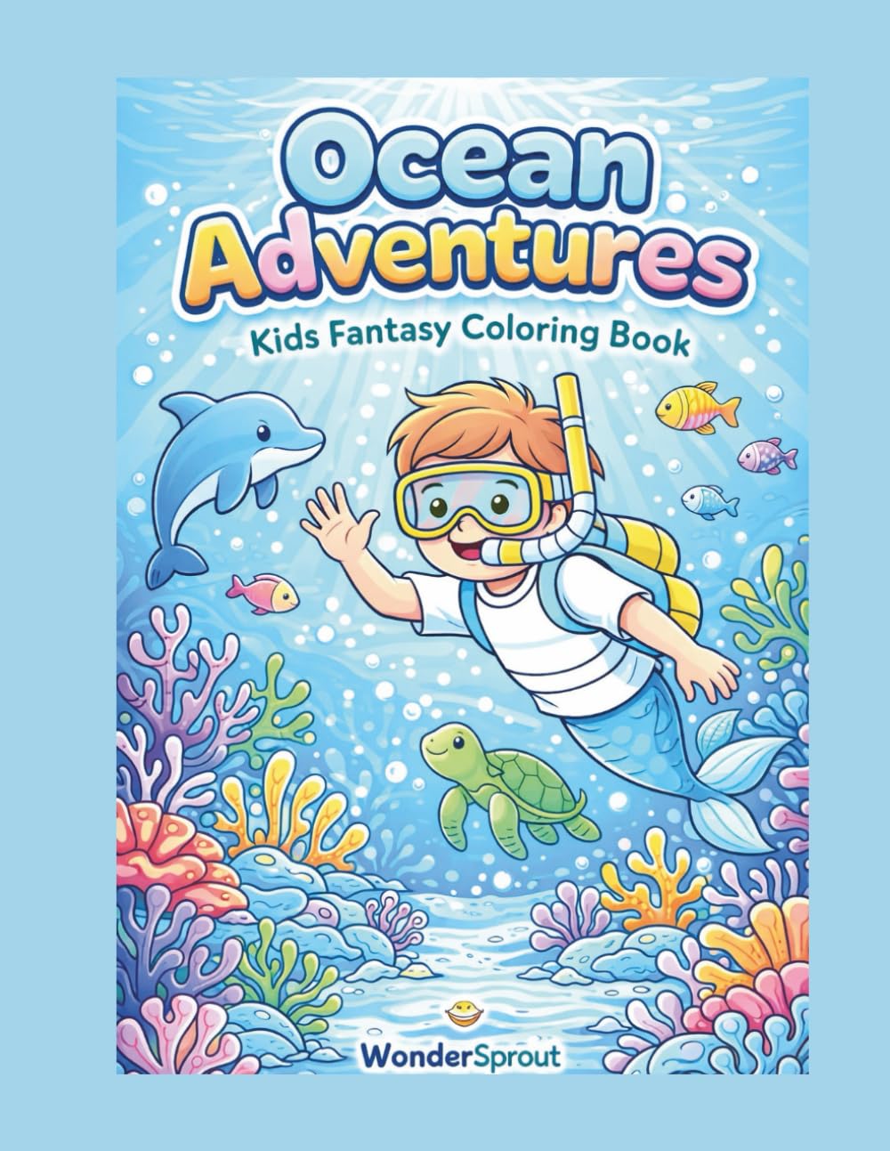 Ocean Adventures: A Fantasy Coloring Book for Kids