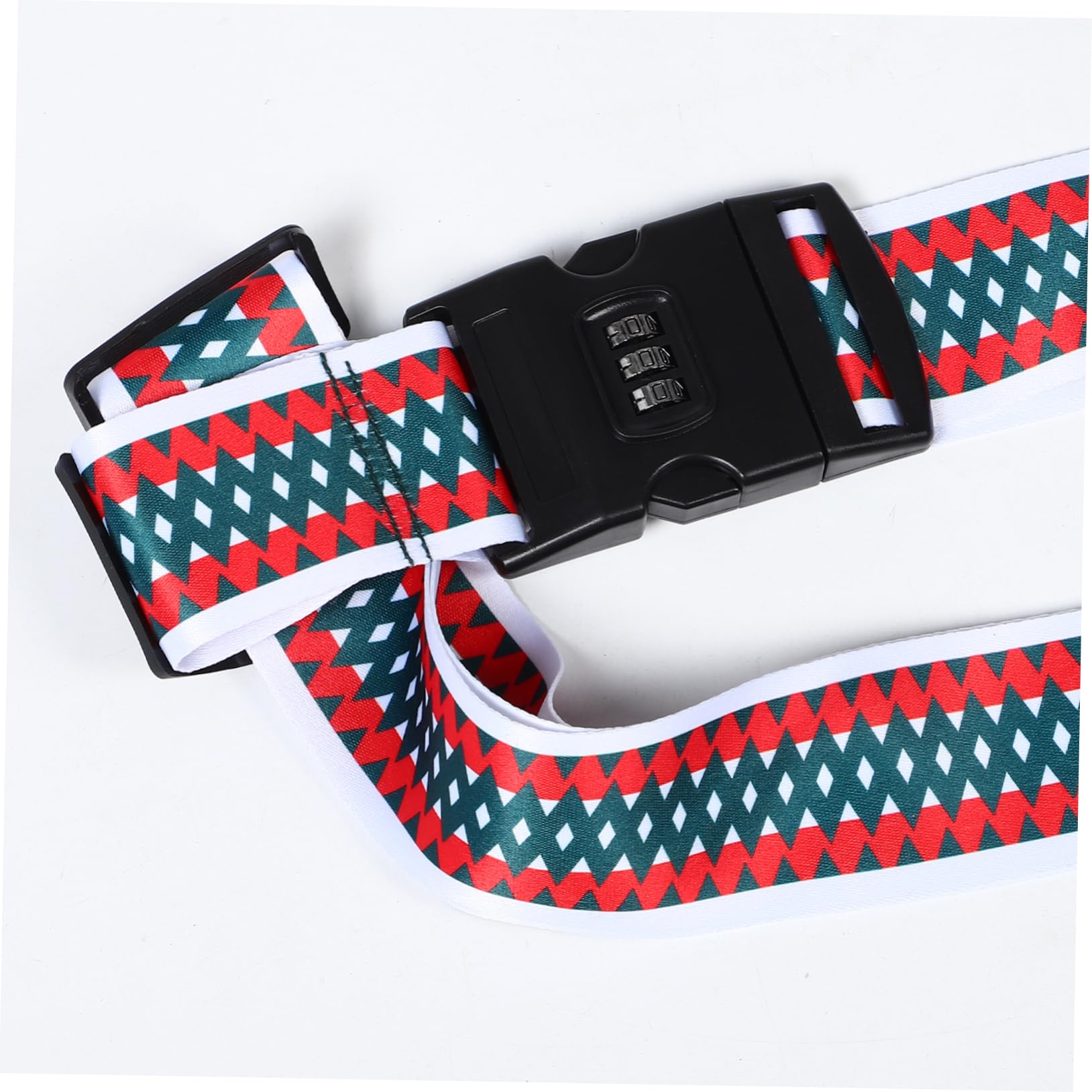 3 Stück Verstellbarer Koffergurt mit Doppel Zahlenschloss Cartoon Muster Kreuz Packgurt aus Robustem Polyester Sicheres Gepäckband für Reise und Geschäftsgepäck Auffälliger