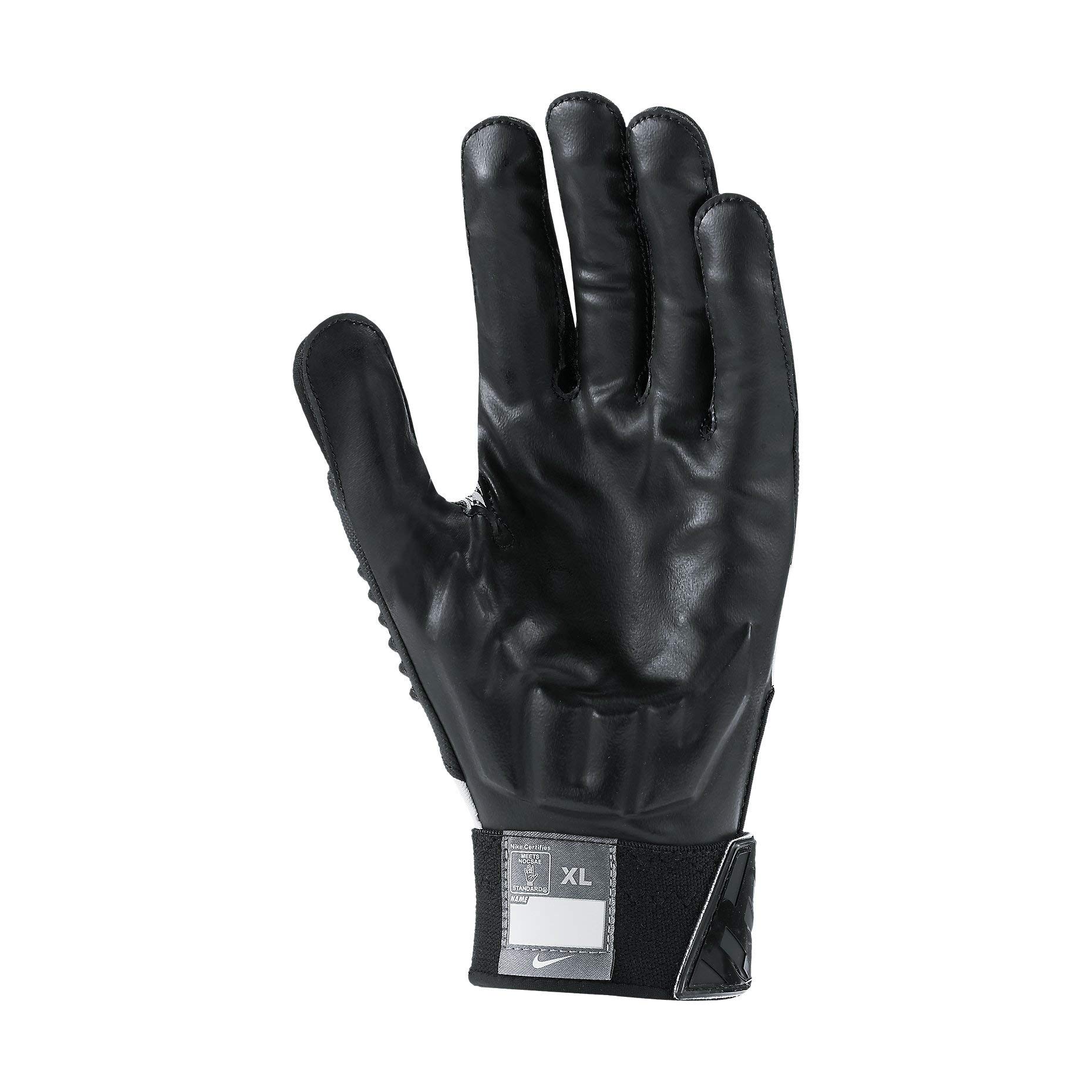Nike Men's D-Tack 5 Padded Football Gloves Black/White GF0385 010 Size XX-Large by