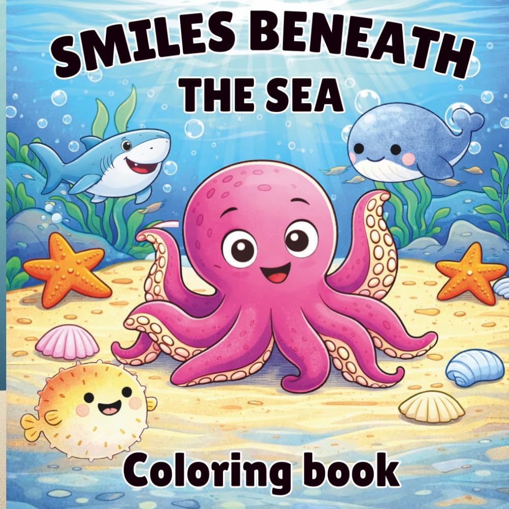 Smiles Beneath The Sea Coloring Book: A Coloring Book For Kids