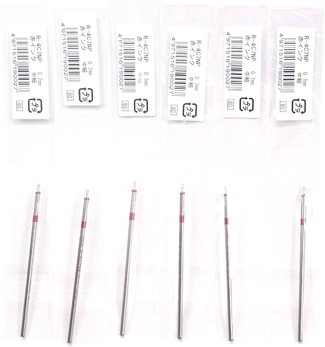 Ohto - Recambio de tinta a base de aceite rojo de 0.028 in (R-4C7NP), para bolígrafo multifunción Ohto, MULTI-Smart 4, × 6 paquetestotal 6 piezas Ohto - Recambio de tinta a base de aceite rojo de 0.028 in (R-4C7NP), para bolígrafo multifunción Ohto, MULTI-Smart 4, × 6 paquetestotal 6 piezas