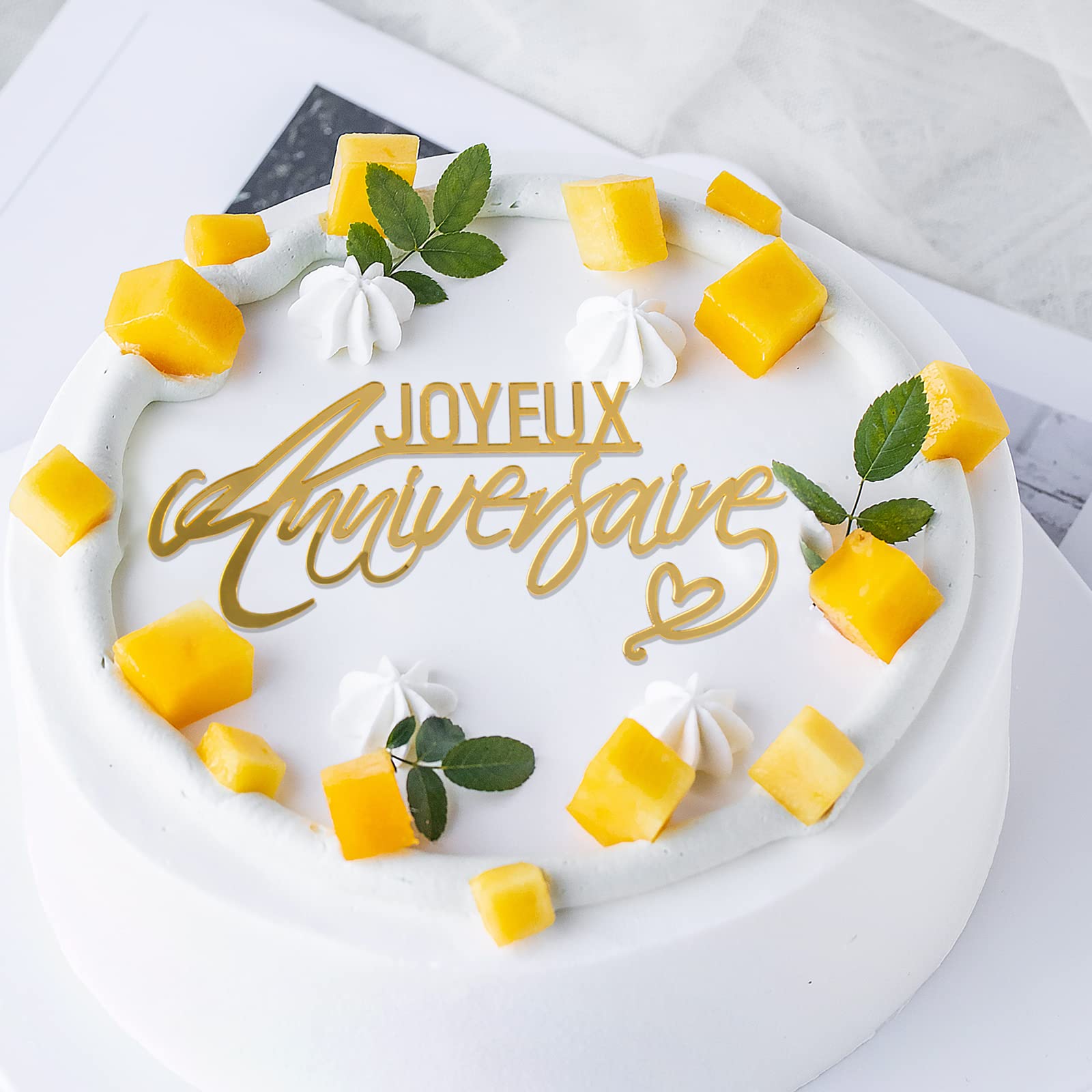 BETESSIN Decorazione Torta Compleanno 90 Anni Cake Topper Torta in Carta Glitter per Decorazione Torta Buon Compleanno 90 Anni