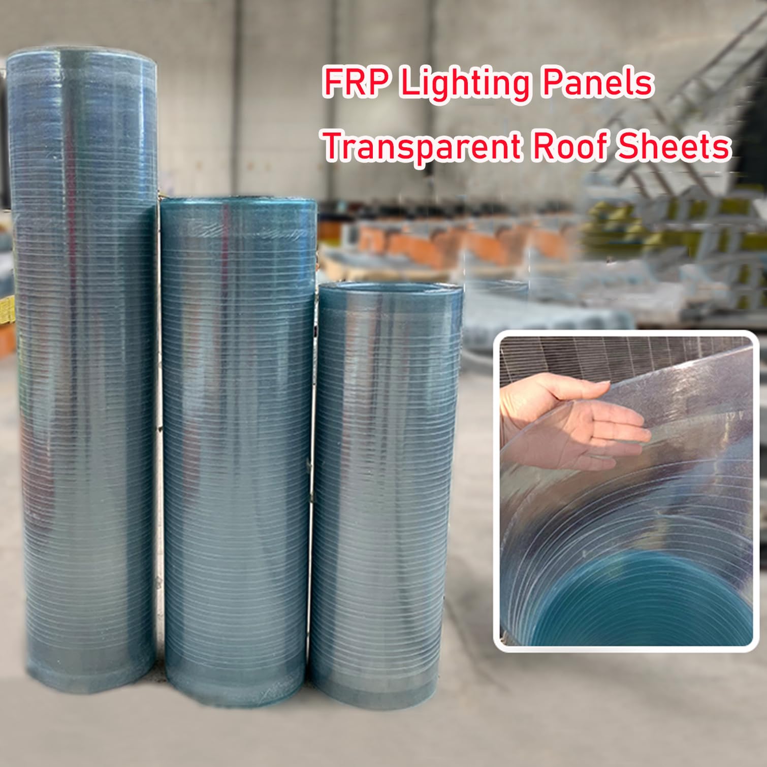 Lámina de policarbonato para techos de Fibra de Vidrio de 2 mm, Paneles de iluminación Natural para techos Transparentes y aislantes, Resistentes a Impactos y a la Intemperie, para Jardines