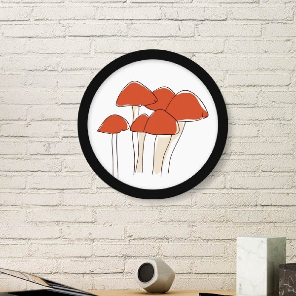 Cadre photo bois rond noir pour decorer un petit mur vide avec art moderne mignon