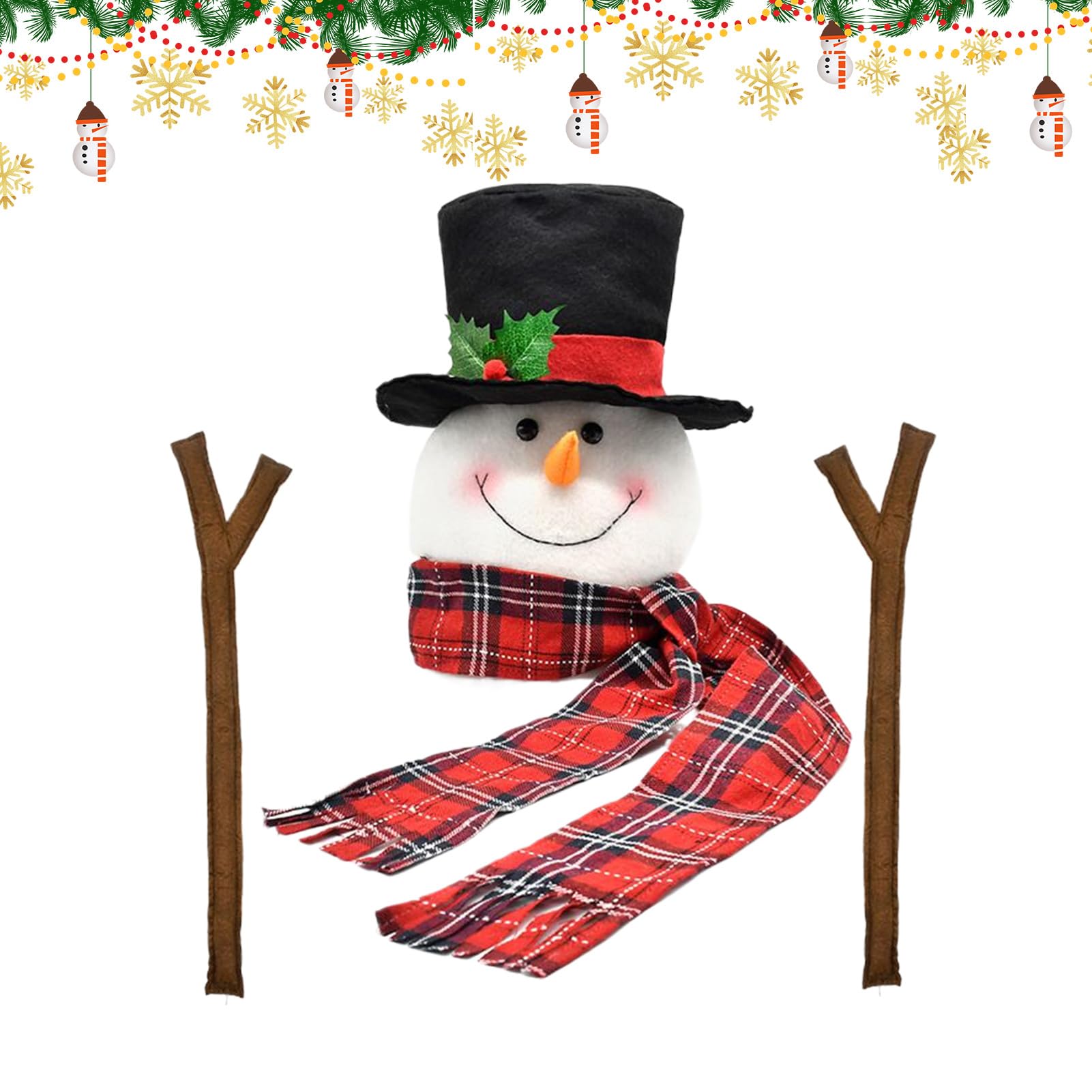 Muñeco de nieve de árbol de invierno para llenar de alegría y magia tus celebraciones navideñas