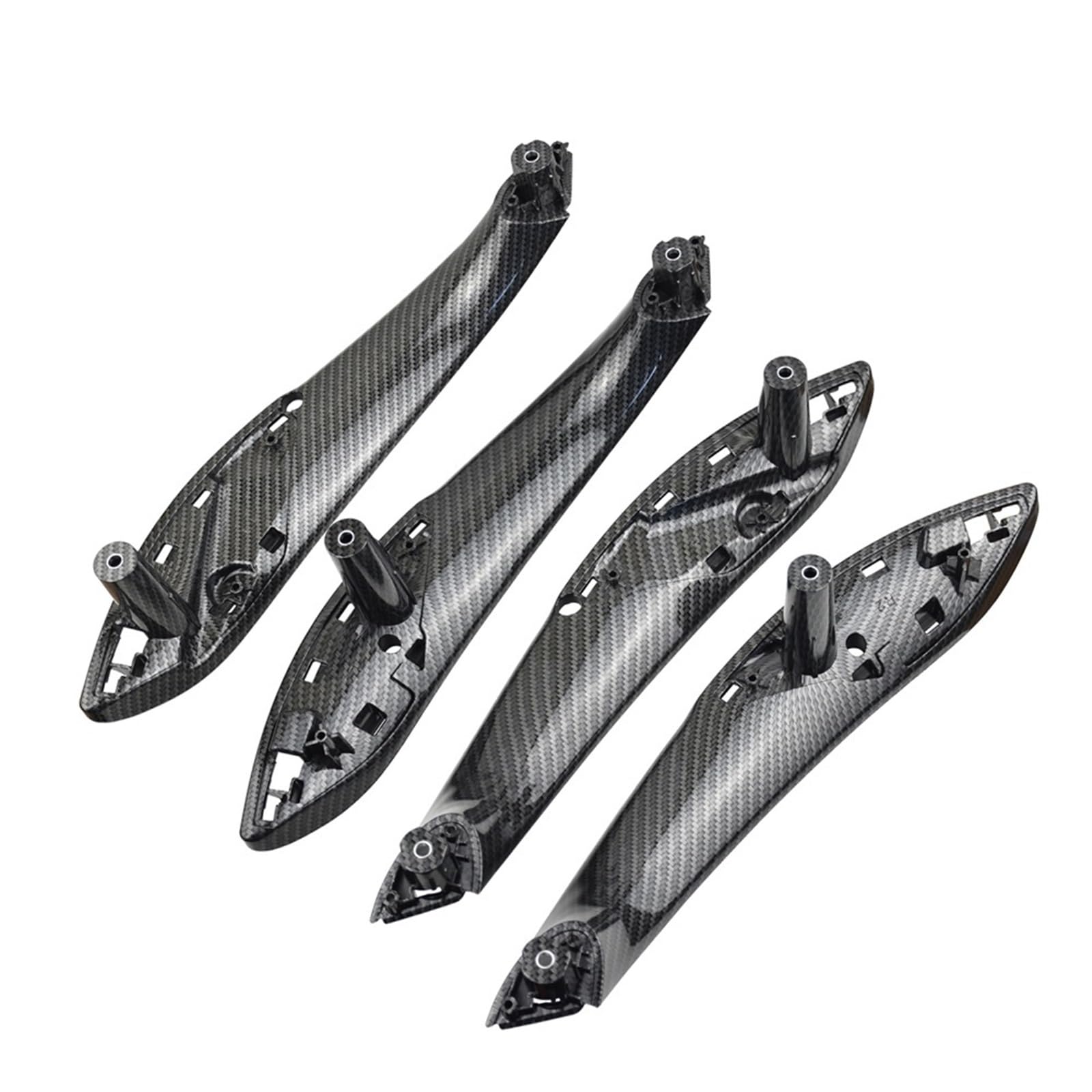 Gaubxct F30-Carbon Interior Exterior Door Handle Hinge Repair Kit 4Pcs Fit For 3 Series F30 F80 F31 F32 F33 F34 F35 F36 2013-18 Interior Door Pull Handle Panel With Cover Trim Car Exterior Door Handles(F30-Carbon Interior)