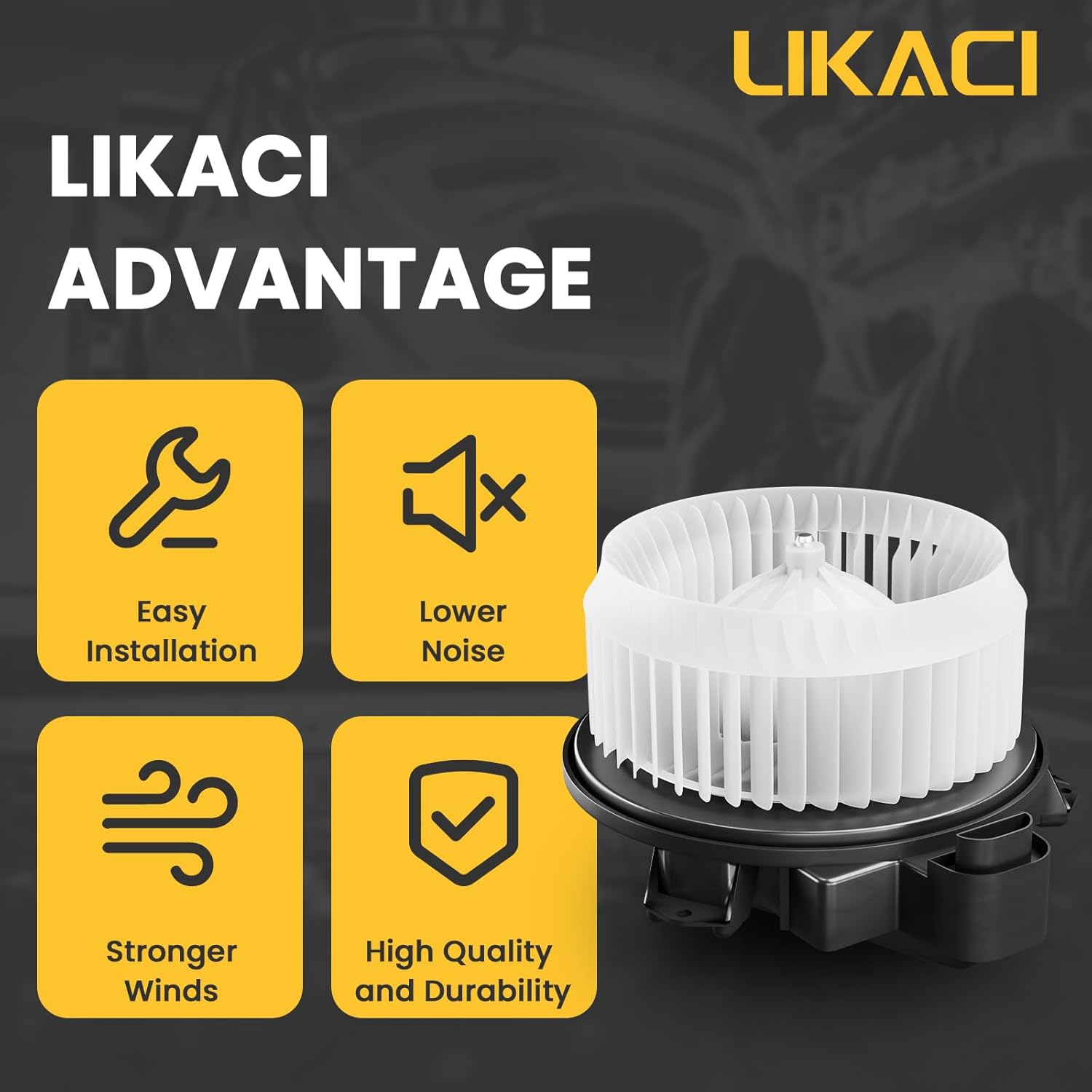 Front Blower Motor 75830 for Toyota Tundra Camry 4Runner Highlander Venza Avalon 2007 2008 2009 2010 2011 2012 2013 2014 2015 2016 2017 2018, for 2007-2019 Lexus OE: PM9351 871030E040