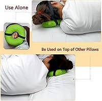 Vista 3 de Almohada con agujero para las orejas, almohada pequeña para el dolor de oído con diadema para dolor de oído y perforación de oreja CNH, inflamación