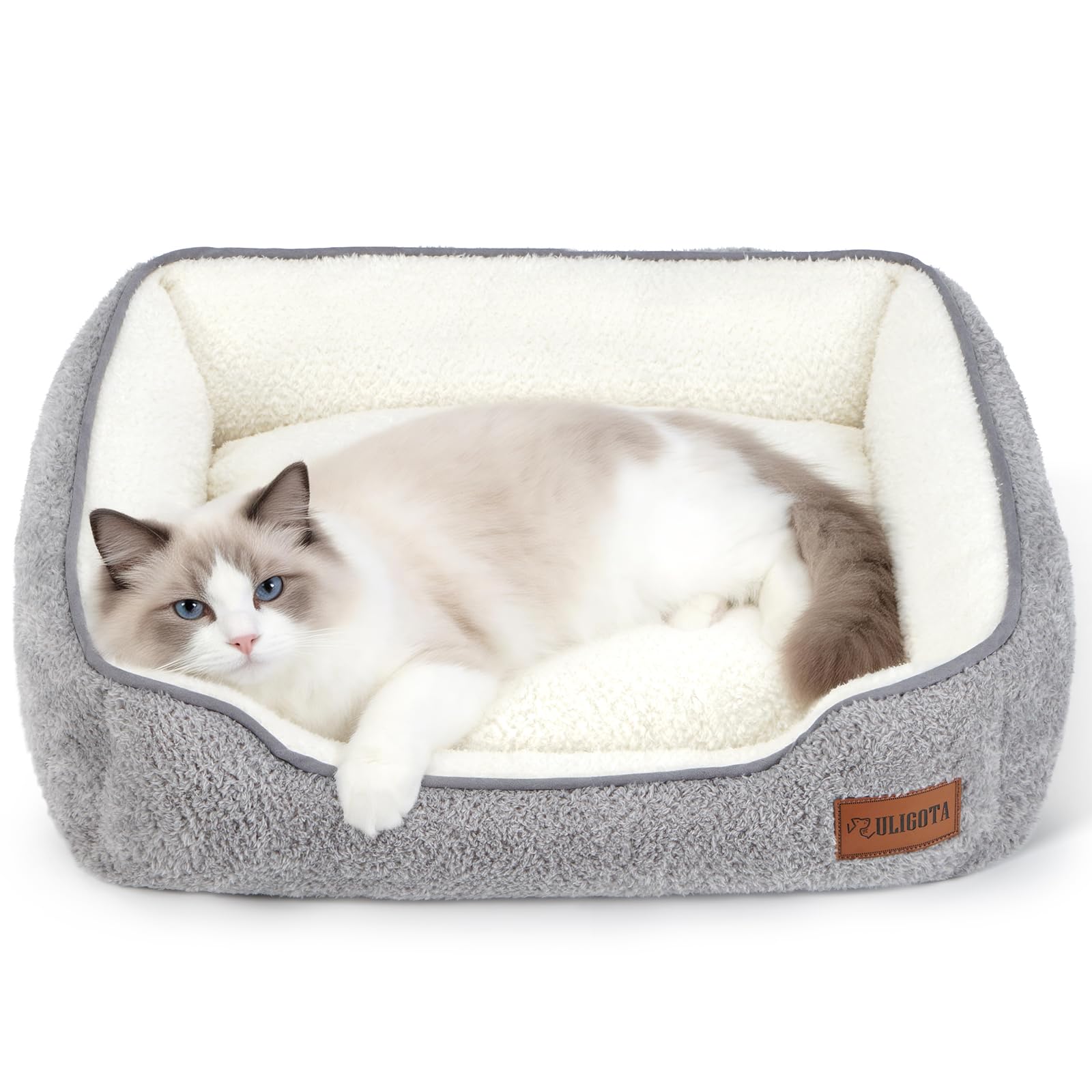 犬 猫 ベッド ペットベッド カバー取り外し可能 洗える 両面用 クッション ペットソファ 寒さ対策 スクエア型 中小型犬/猫用