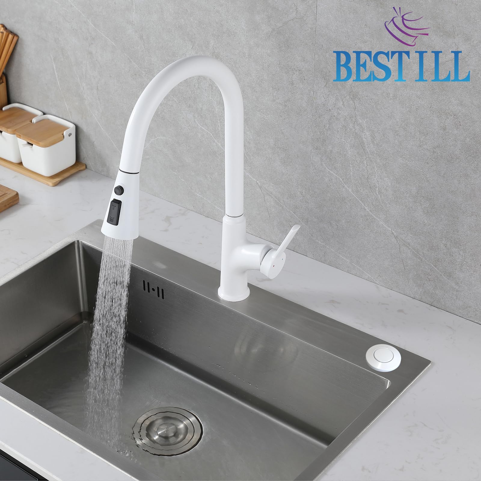 BESTILL Sink Top Garbage Disposal Air Switch Kit