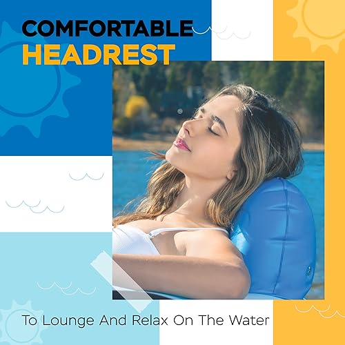 Miniatura 10 de Sunlite Sports - Tubo inflable de alta resistencia para río, flotador de agua de alta calidad para descansar sobre el lago y el río, balsa acuática