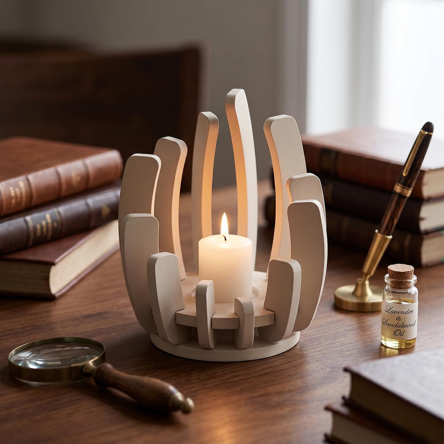 Gjinxi Candle Holder Resin Molds Silicone Candle Making Mold Wave Spiral Casting Decor Mold for DIY Craft Aromatherapy Candles Home Decoration Table Centerpiece Wedding Party Plaster Cement