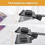 PrimeCables Adjustable Under Desk Keyboard Tray | 26'' Extra Wide Sliding Drawer with Gel Wrist Pad | Ergonomic Height & Tilt Adjustment for Home Office, Gaming, and Study | Easy Installation