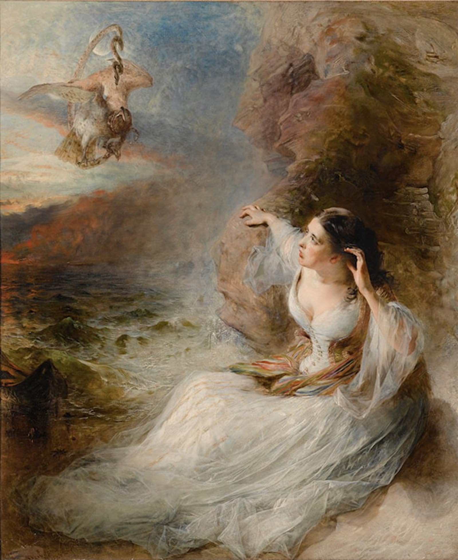 Cuadro la visione del poeta de William Huggins en Lienzo 60x90cm 5