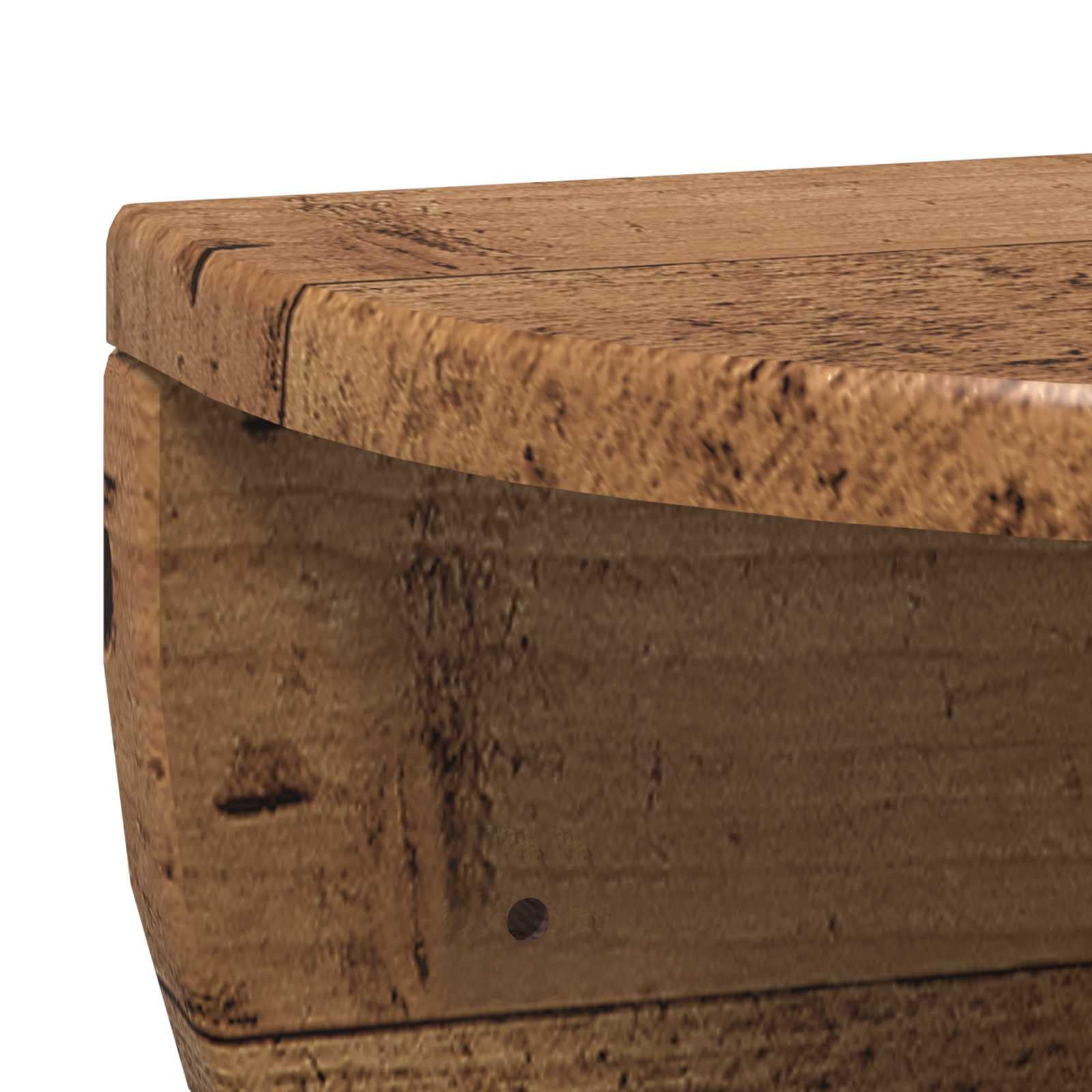 Regał ścienny, zestaw 2 sztuk, wygląd starego drewna, 38 x 19 x 19 cm, materiał drewnopochodny, wiszące półki do montażu na ścianie, uniwersalna półka ścienna, oszczędność miejsca do
