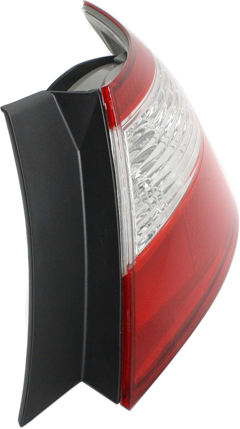 Evan Fischer Tail Light Lens and Housing Compatible with 2006-2008 Honda Civic Coupe Passenger Side