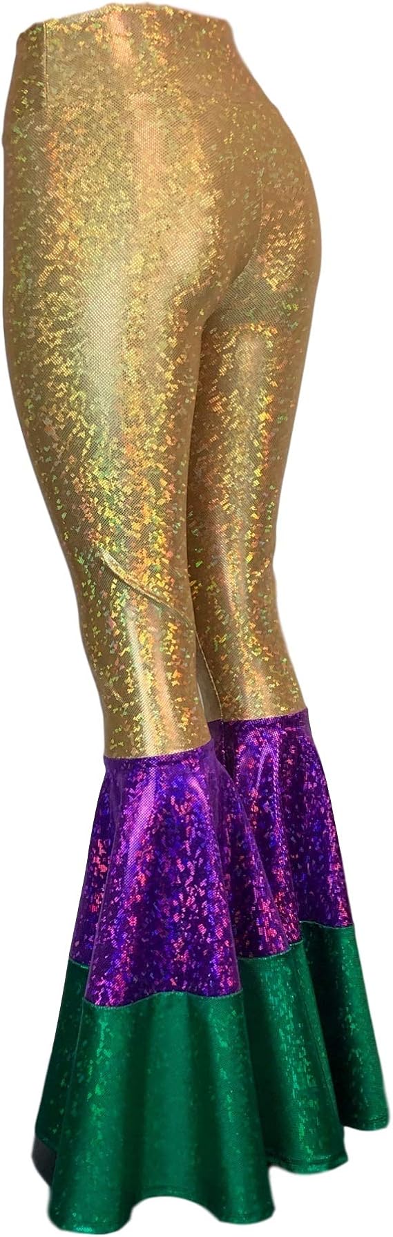 Mardi Gras Bell Bottoms - Holographic 