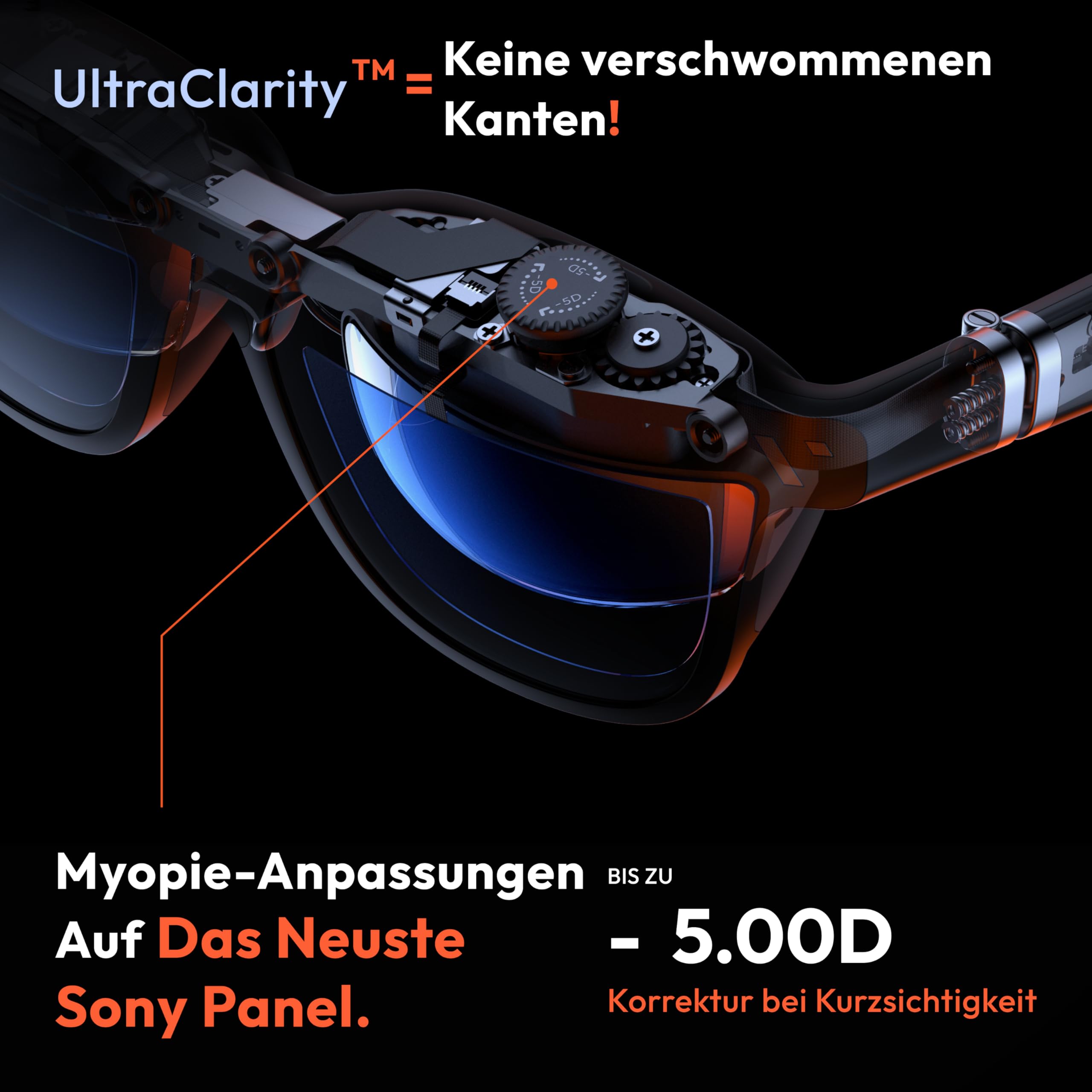 VITURE Pro XR/AR Brille, 135“ 120Hz 1000Nits, Harman Audio, elektrochromer Film, 3D Brille kompatibel mit iPhone 17/16/15/Android/Mac/PC/Steam Deck (Mattschwarz)